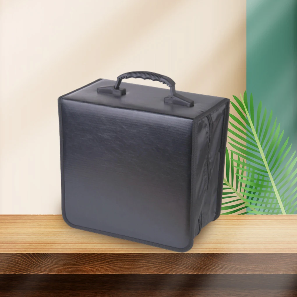 

Large Capacity Zipper CD DVD Wallet Holder Bag 400 Discs Album Organizer Media Storage Case Oxford Cloth Waterproof CD DVD Bag