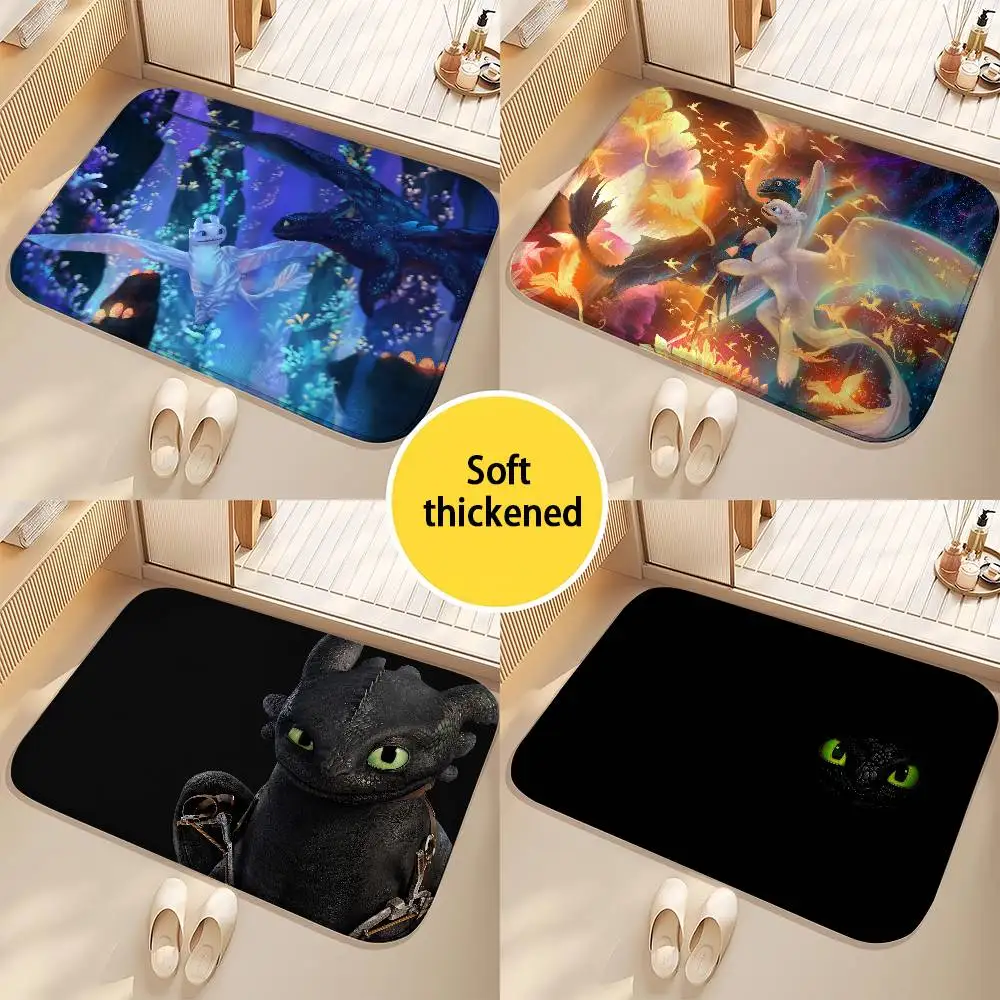 

Trains Dragons Toothless Floor Mat Printed Large Carpets Living Room And Bedroom Carpets Bathroom Anti Slip Door MATS Small C