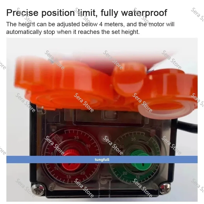 DC 24V Electric Film Roller Greenhouse Roll Up Motor Electric Film Roll Machine 100W Greenhouse Film Winding Machine