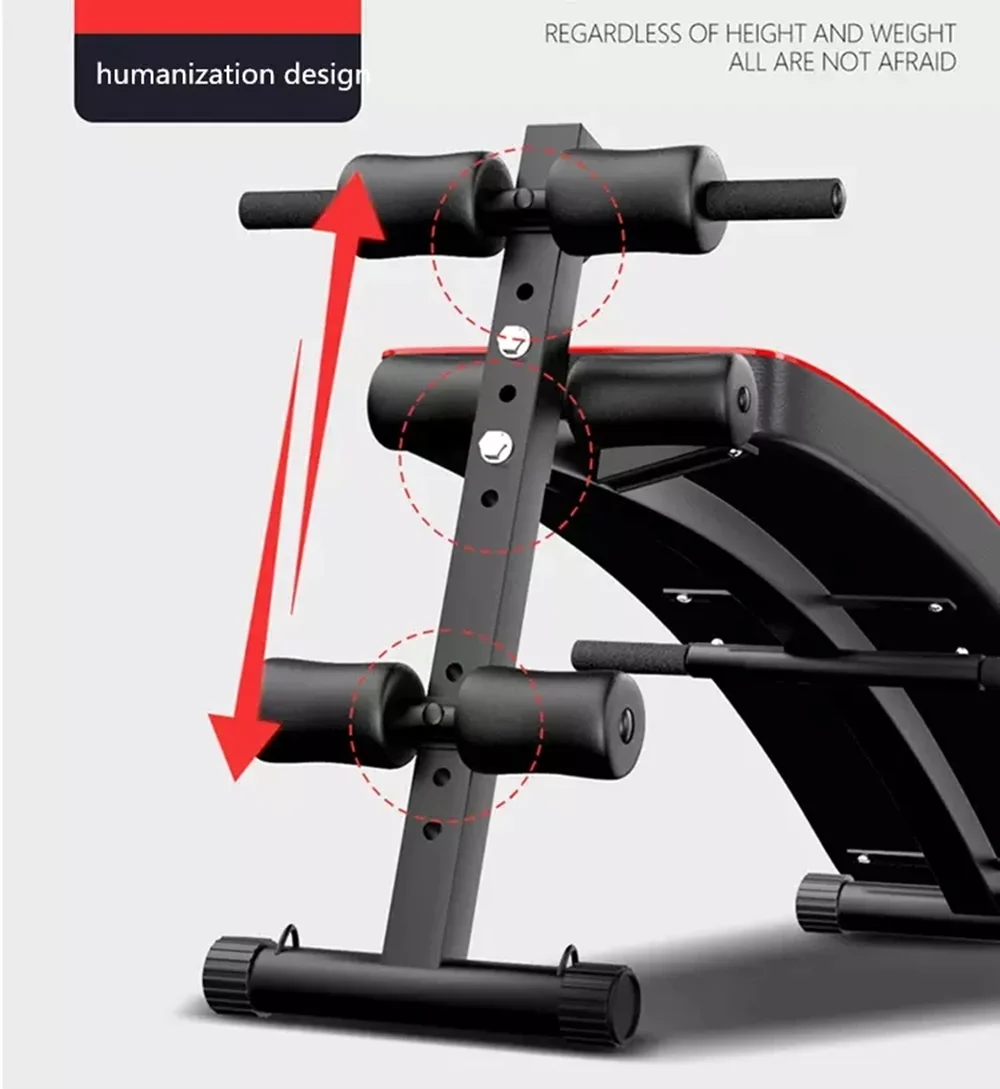 Esercizio muscolare AB Board panca addominale inclinazione regolabile Sit Up Bench boards