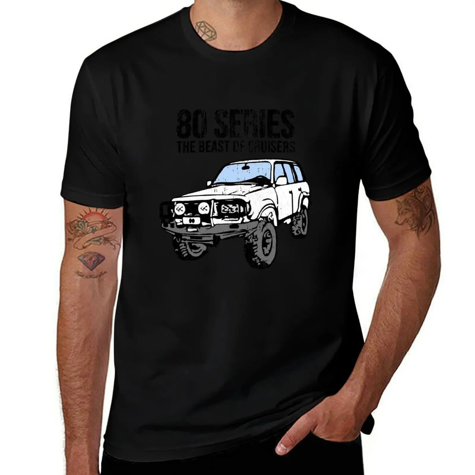 

80 series the beast of landcruisers T-Shirt T-Shirt Casual Basic Street Style T-Shirt