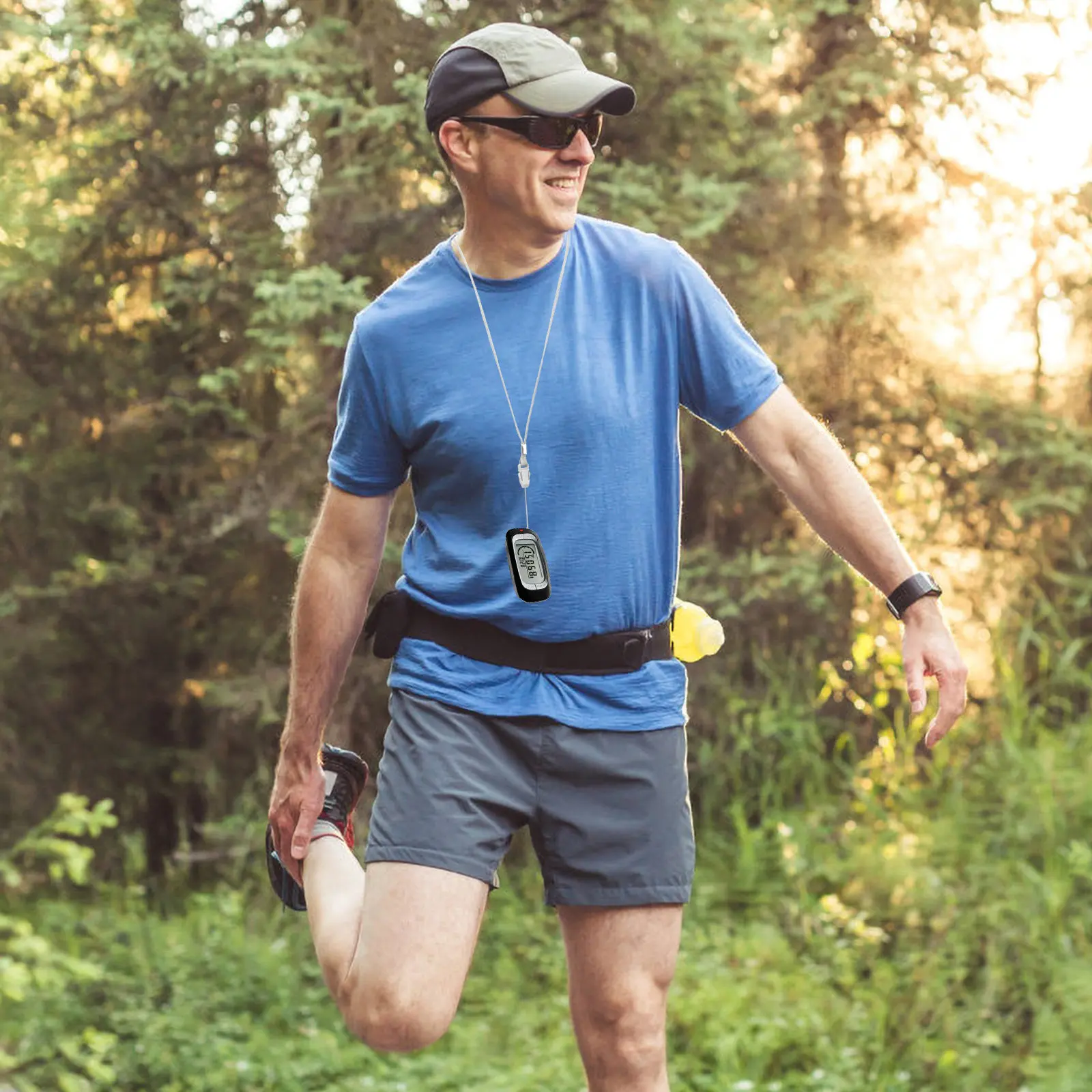 

Креативный легкий шагомер с полноэкранным дисплеем для отслеживания фитнеса, портативный счетчик шагов для активного отдыха на природе