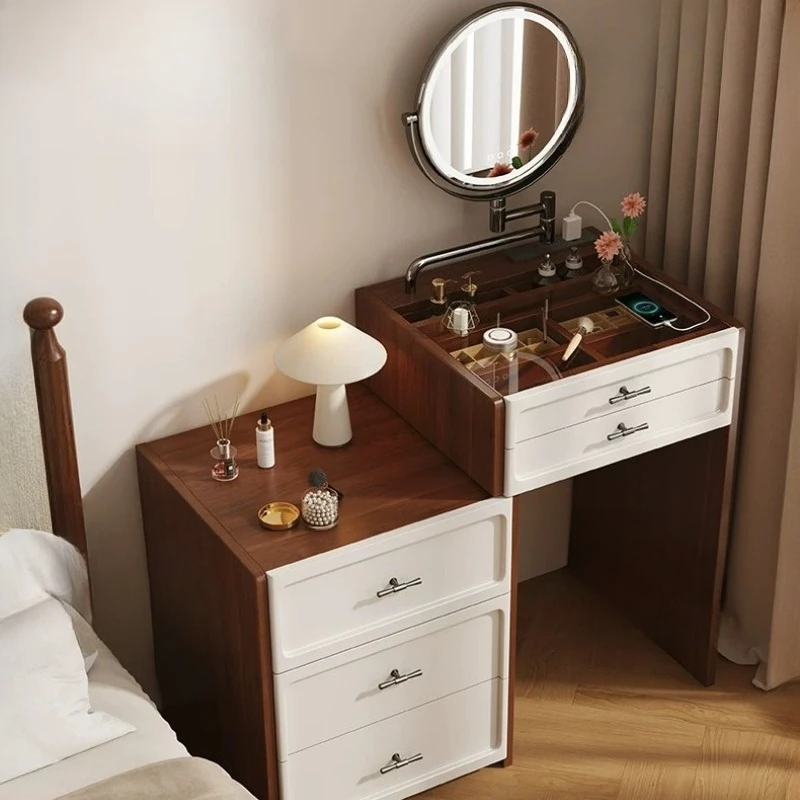 College Dorm Essentials Makeup Vanity Table Bedroom Luxury Beauty European Vanity Table Small Girl Vestidores Trendy Furniture