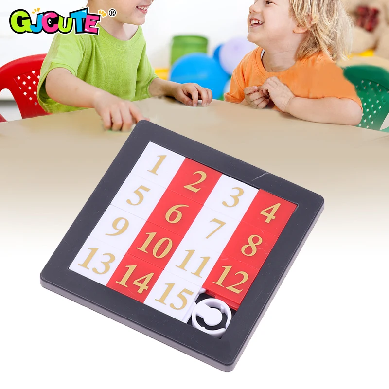New！1-15 Number Slide Puzzle Brain Puzzle Games Exercise The Brain Educational Toy Developing for Children Toys