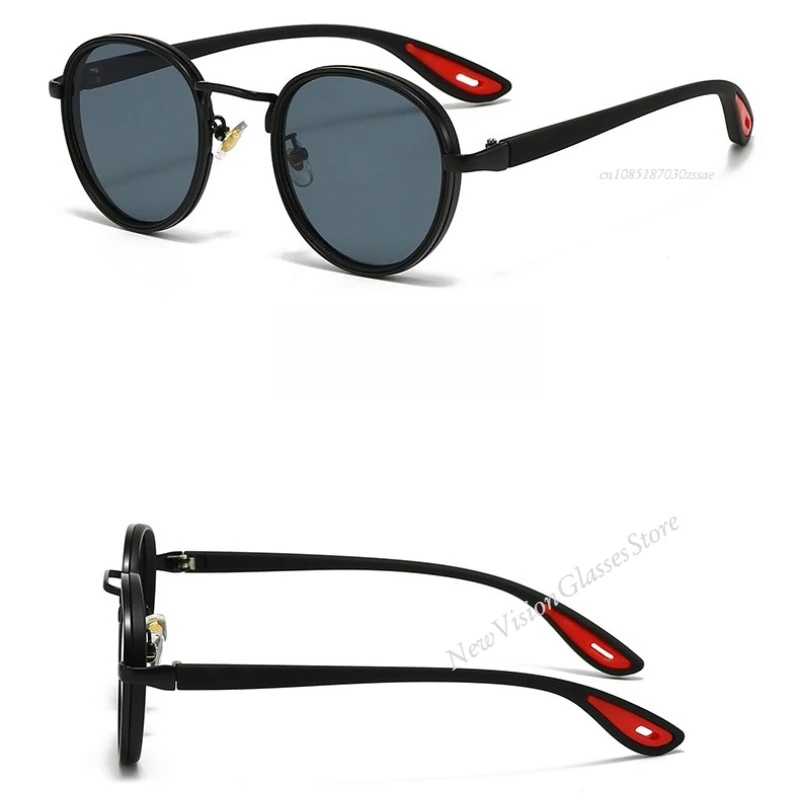 Vintage Designer Outdoor Sunglasses Men Round Fashion Plastic Titanium High Quality Sun Glasses Man UV Protection Glasses Woman image 4