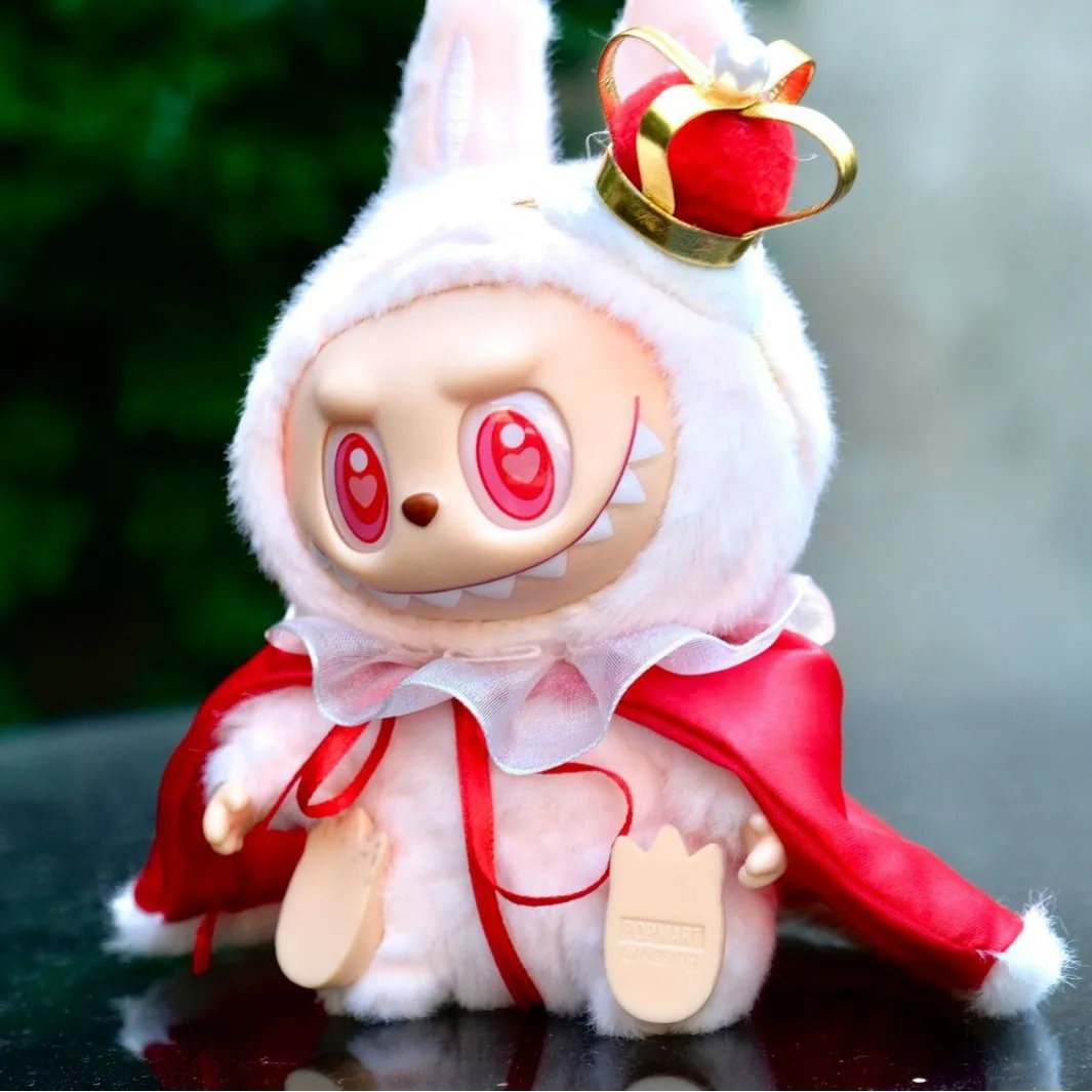 17cm Labubu Poppenkleertjes Het Monster Outfit Accessoires Kleding DIY Kids Gift King's Crown Queen's Sjaal V1 V2 V3 Kan dragen