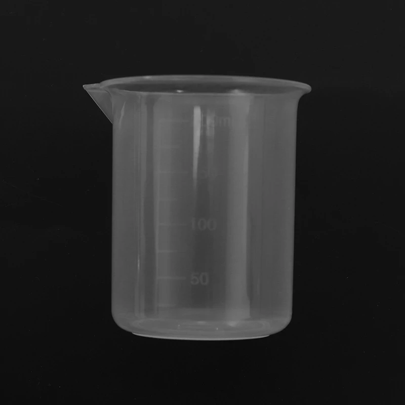 Kitchen Lab Graduated Beaker Clear Plastic Measuring Cup Thicken With Cap Measuring Jug 200ML 8Pcs