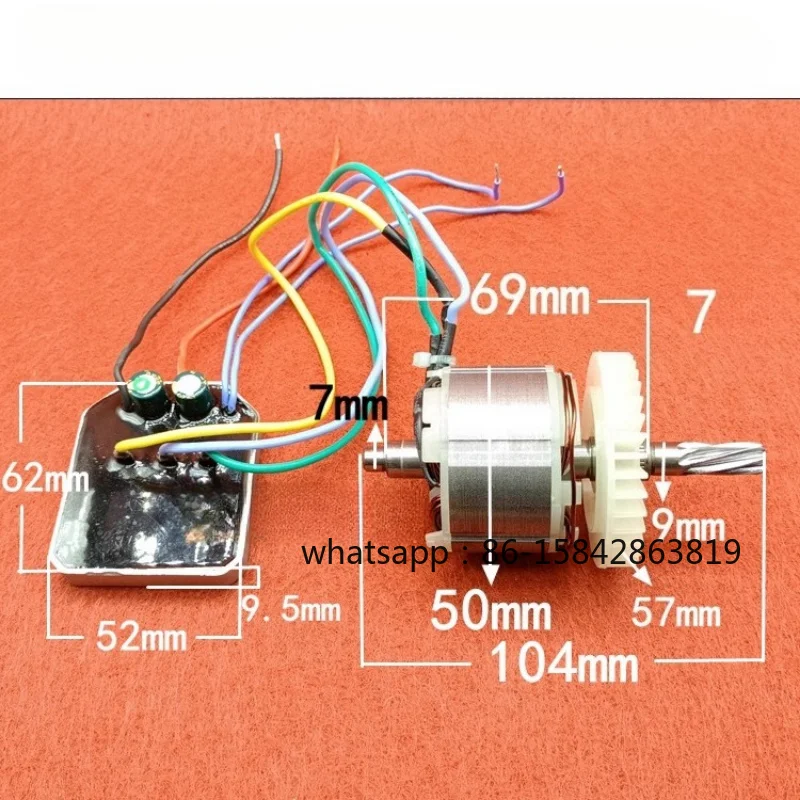 Rotor Stator Control Board for Delisi 12 Inch Lithium Chainsaw Rotor 7 Teeth Rotor Electric Chain Saw Motor Assembly