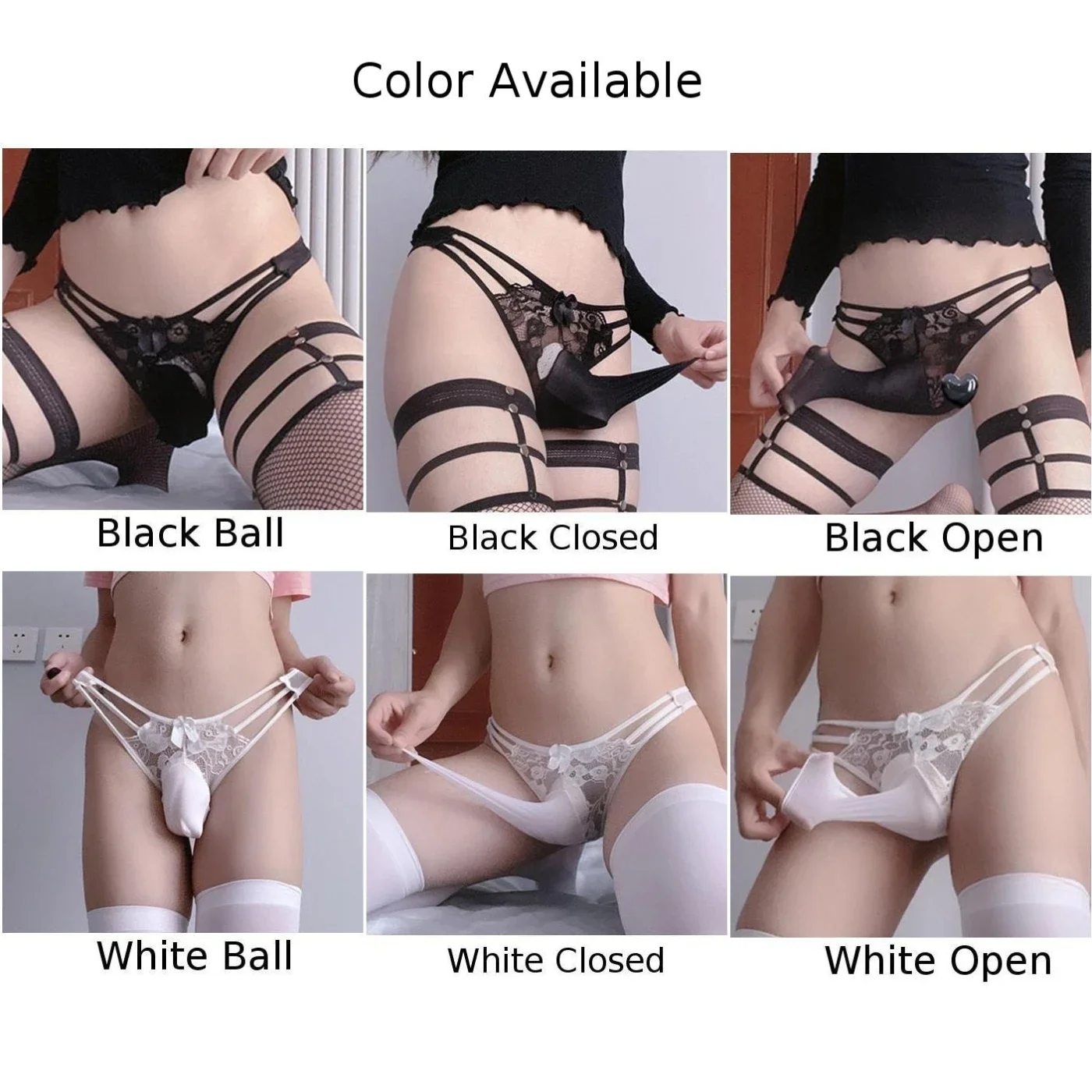 Sissy Pouch Lace Sheer T-back Thong Mens Ultra-thin Breathable Briefs G-String Low Rise G-String Sensual Lingerie Soft Comfort