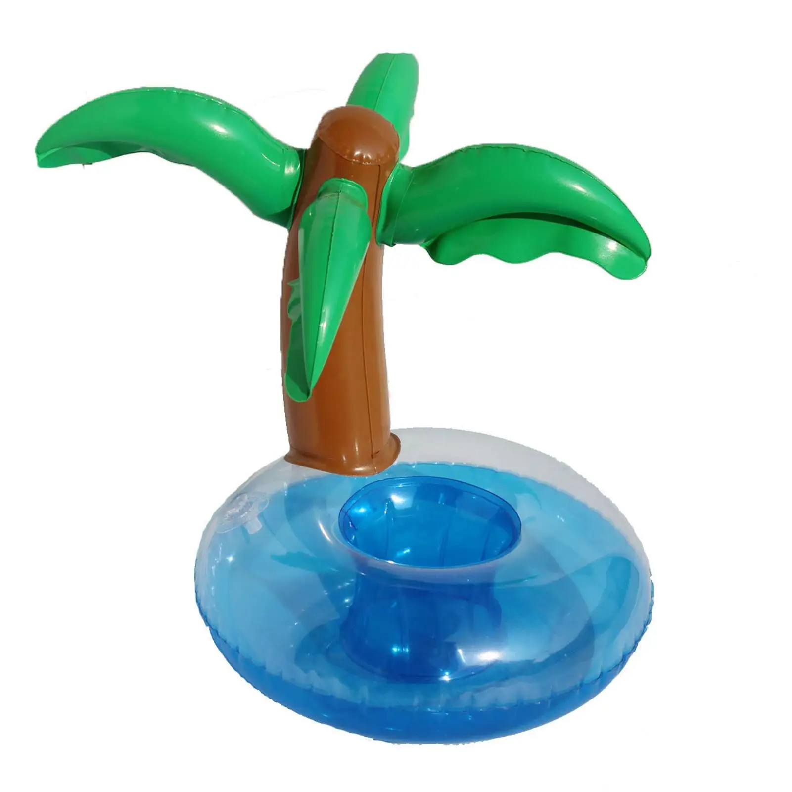 

Coconut Tree Shape Inflatable Drink Float PVC Holder for Pool & Beach Fun