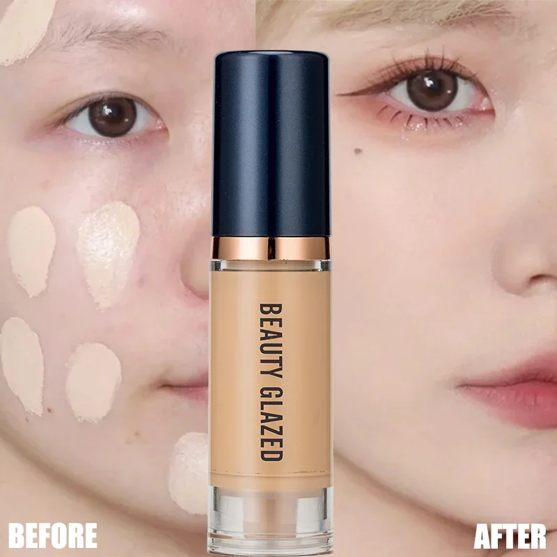 Matte Face Liquid Foundation Concealer Contour Cream Whitening Moisturizing Waterproof Long-lasting Oil-Control Make Up Cosmetic