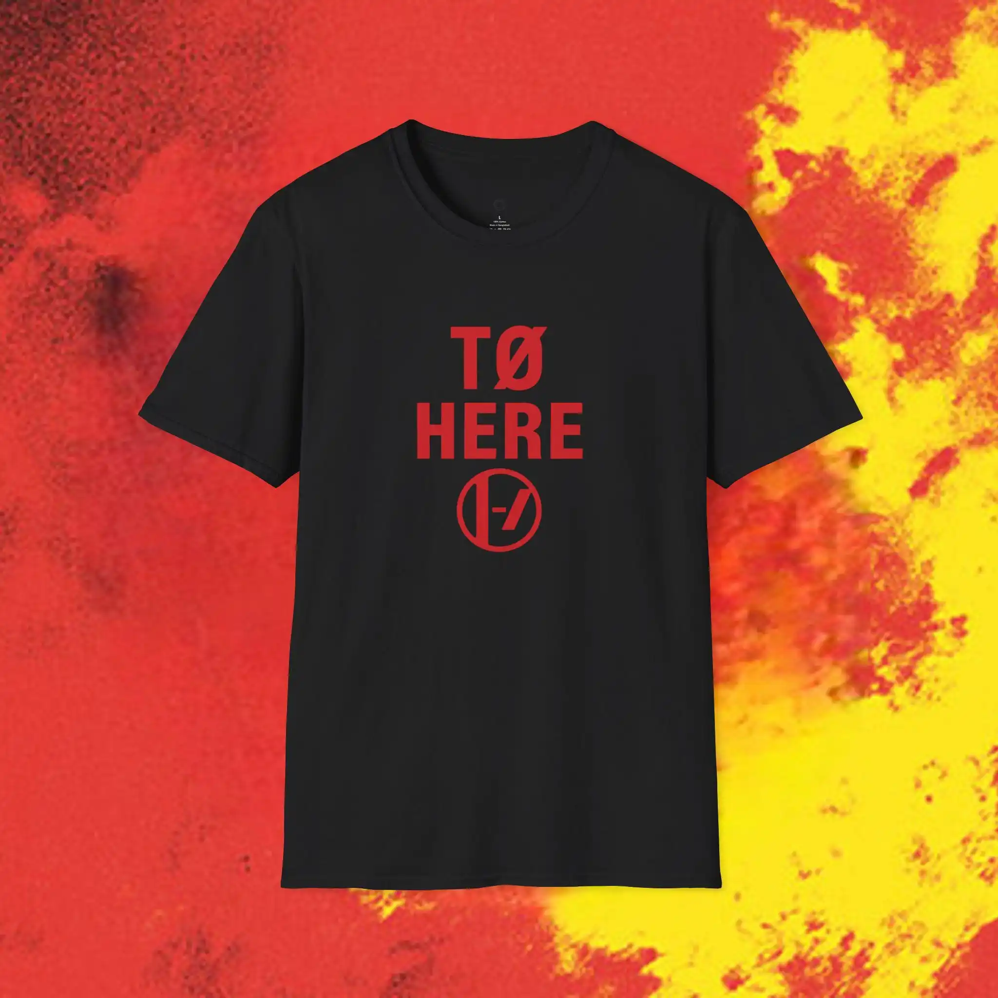 TØ HERE (RED) Twenty One Pilots Shirt | Hometown Show Tee | Clique Concert Shirt | Inspired Fan Merch | Columbus Ohio Show - view 2