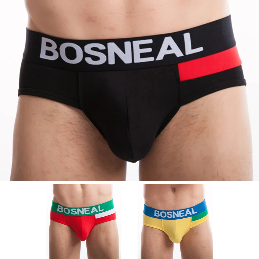 

Men Pouch Sexy Briefs Cotton Breathable Low Waist Underpants Comfortable Soft Underwear Man Panties Knicker