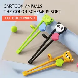 1pc Baby Bear Training Chopsticks Children Practicing Chopsticks Learning Chopsticks Baby Tableware Kitchen Supplies