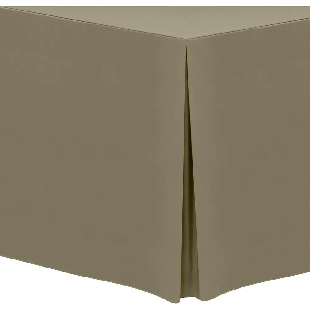 

Set of 3 Khaki Polyester Tablecloths, 24x96 Inches, Suitable for Banquet and Regular Tables