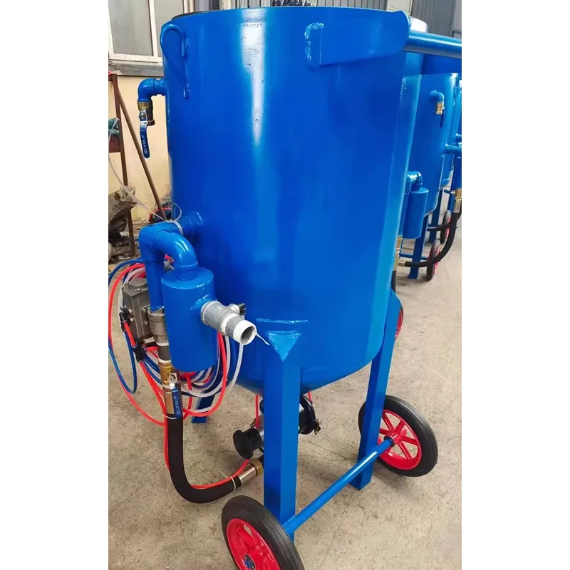 Small mobile high pressure rust removal sandblasting machine polishing refurbishment sandblasting machine