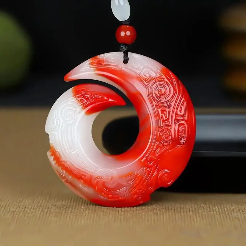 

Новый цветной нефритовый кулон, унисекс-украшение.