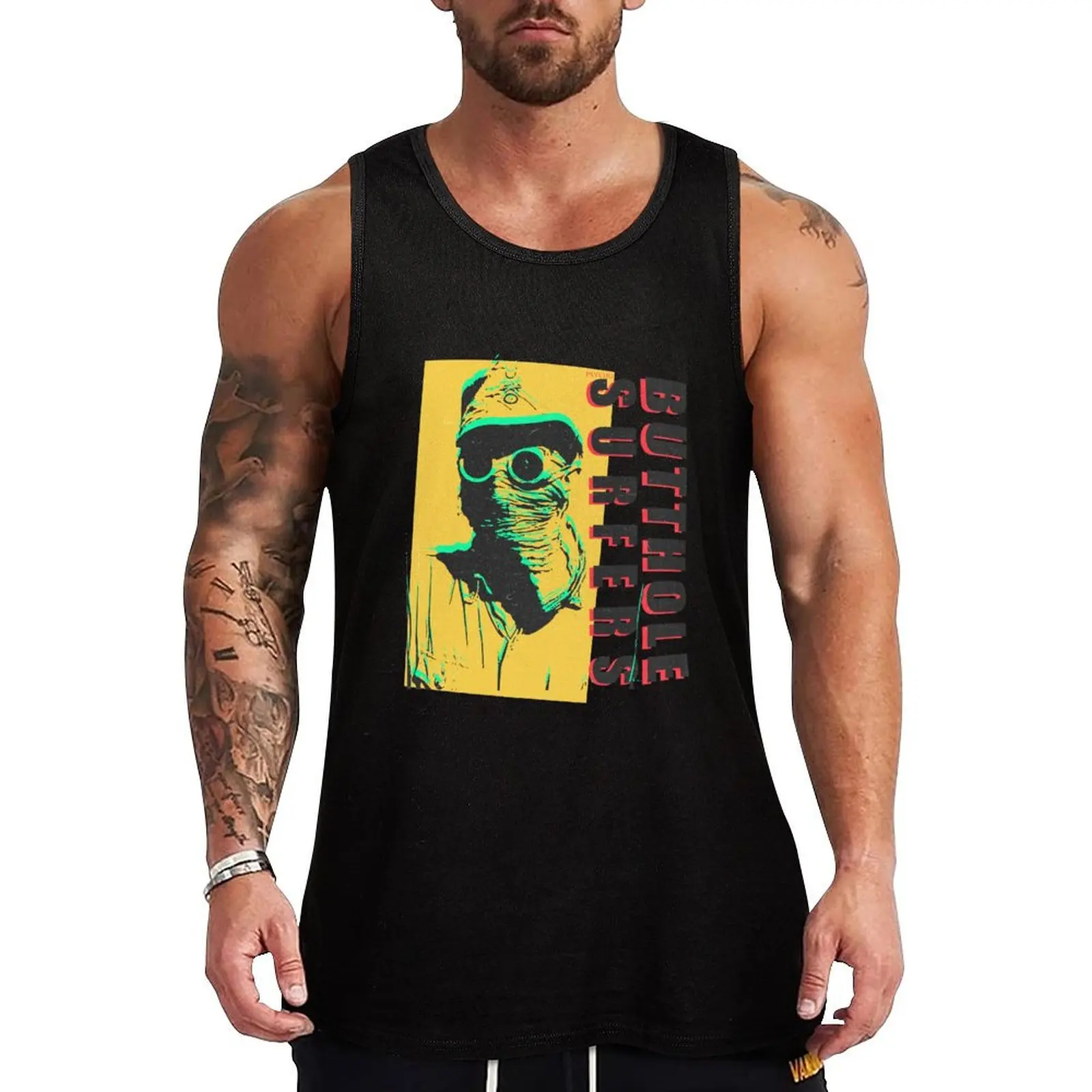 Butthole surfers fan art Tank Top gym wear men cotton t-shirts man sleeveless man shirts Sleeveless T-shirt