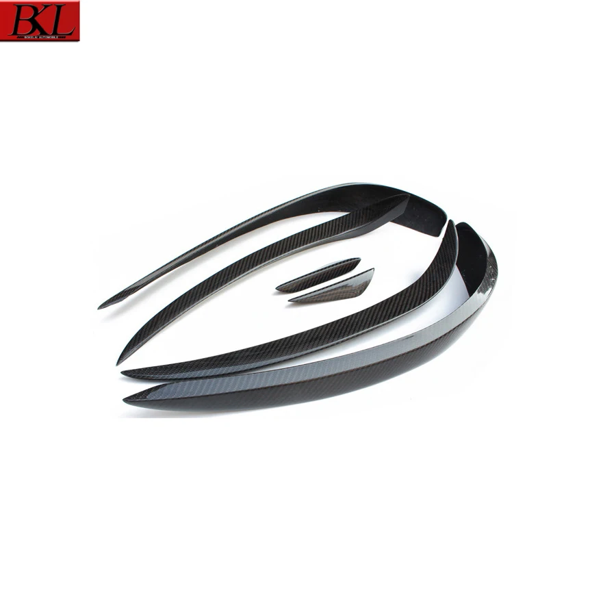 For Mercedes Benz CLA Class W117 CLA200 CLA260 Carbon Fiber Car Front Bumper Wind knife Splitter Spoiler Canard Air Knife