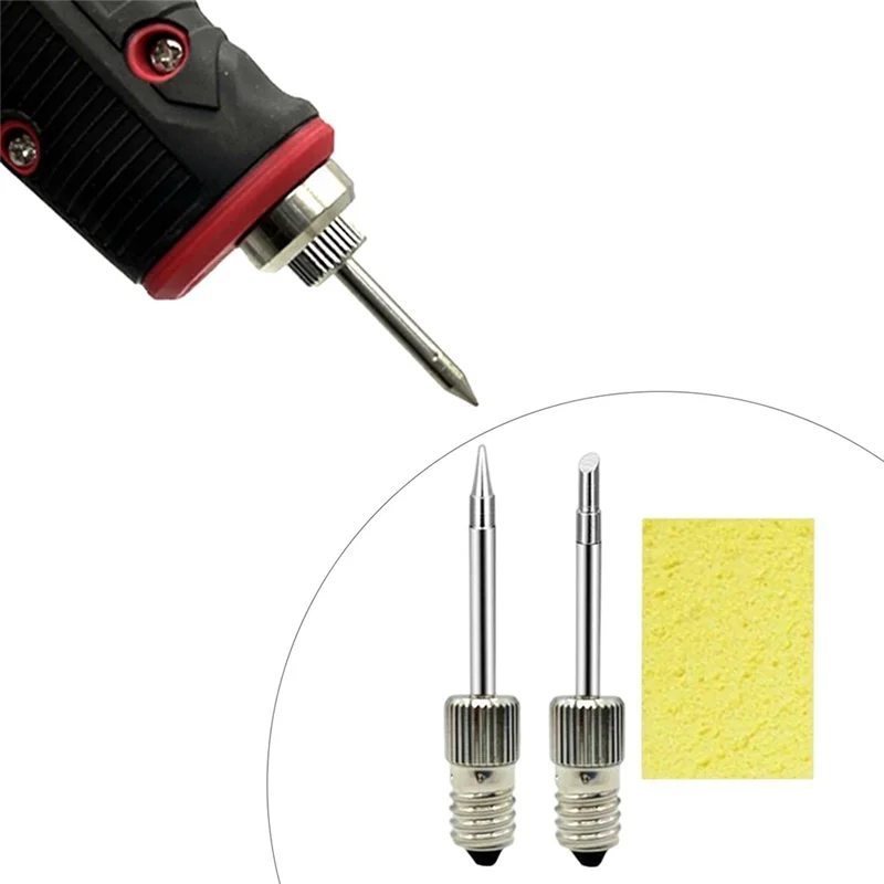 Soldering Tips USB Soldering Iron Head Replacement Soldering Iron Tips Welding Head for E10 Interface(Tip B+Tip C)JAS