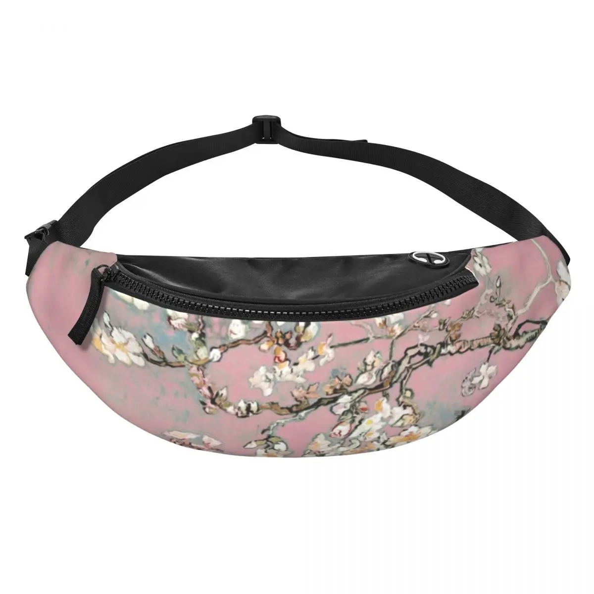 Almond Blossoms Vincent Van Gogh Fanny Pack Men Women Blossoming Almond Tree Crossbody Waist Bag for Traveling Phone Money Pouch