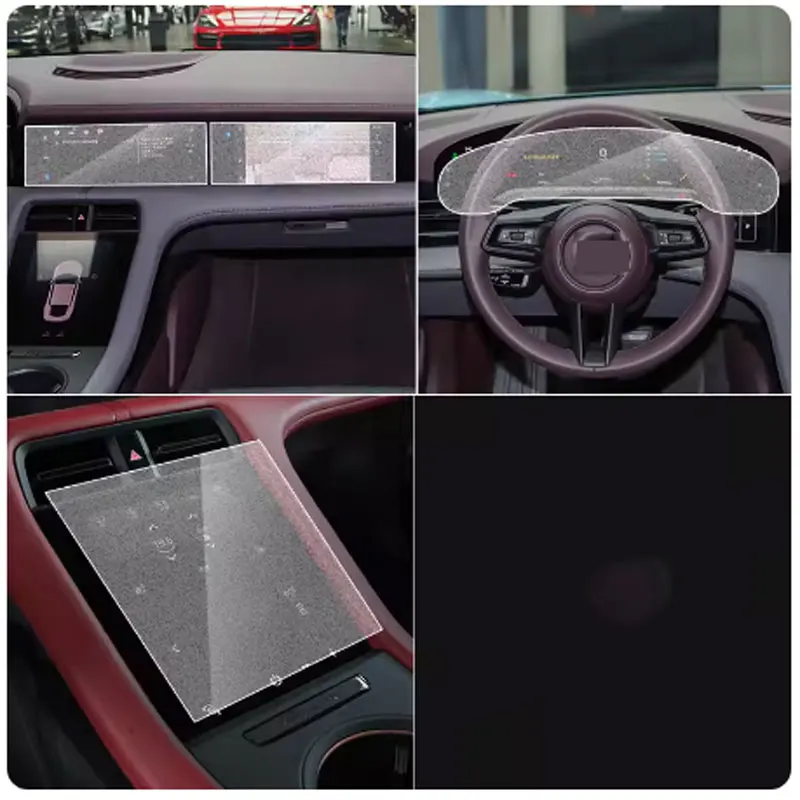 2020-2022 car LCD gps Navigation Tempered glass and Dashboard Screen film protector For Porsche Taycan