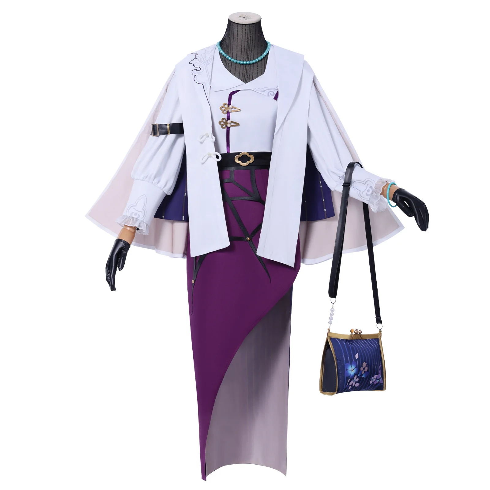 Kafka Cosplay Costume Anime Game Honkai: Star Rail Good Me Kafka Buble Tea Cosplay Dress Halloween Party Costume for Woman