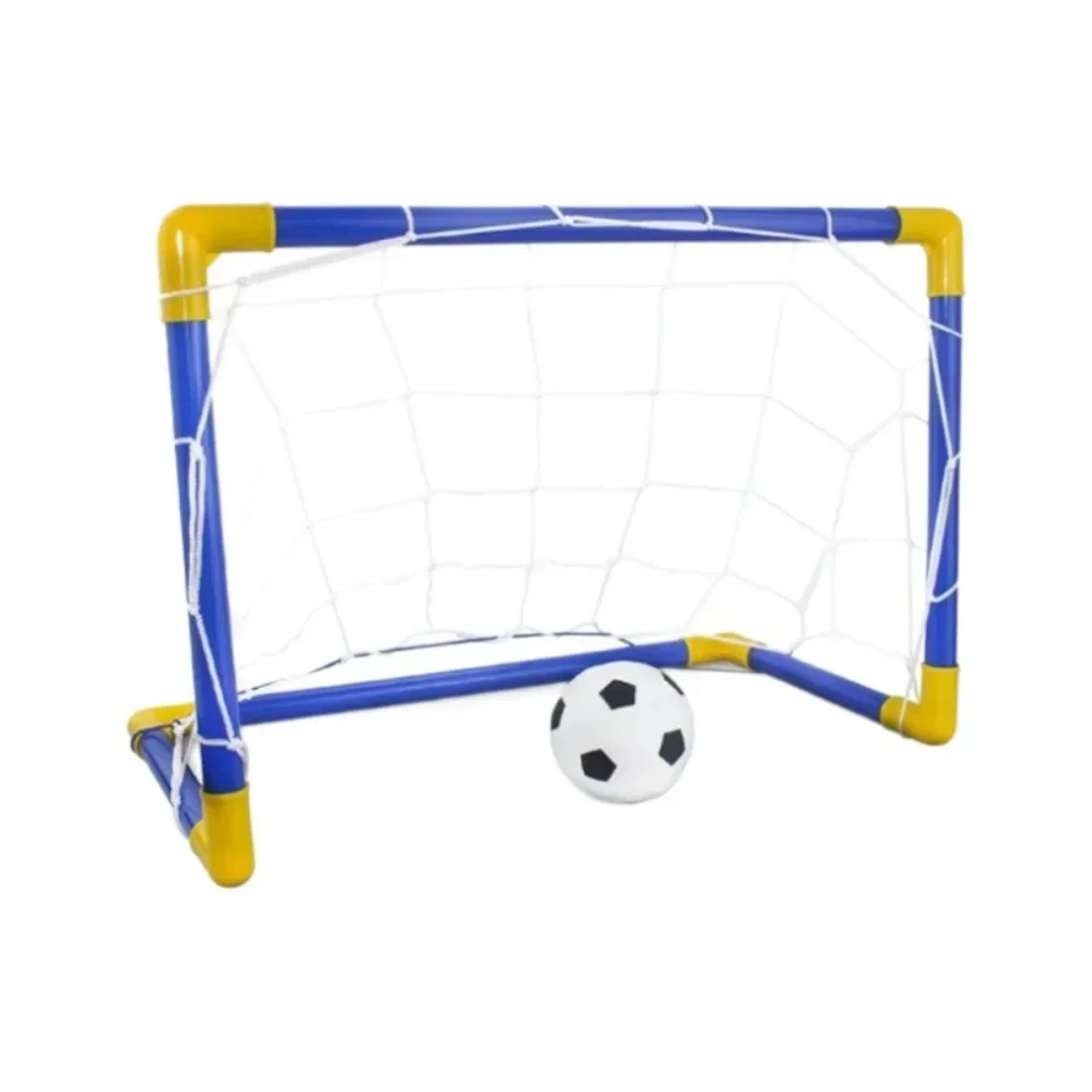 Portable Mini Soccer Goal Set, Easy Assembly Football Net with Ball, Indoor Backyard Lawn Outdoor Sports Training Game Toy view 6