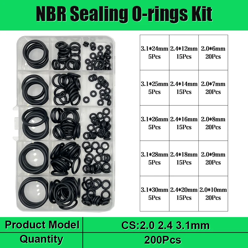 Gummi O Ring Öl beständigkeit nbr Dichtung scheibe schwarz O-Ring Hoch temperatur wasserdicht cs1/1.5/2.0/2.4/3 Sanitär dichtung oring – Detail 17