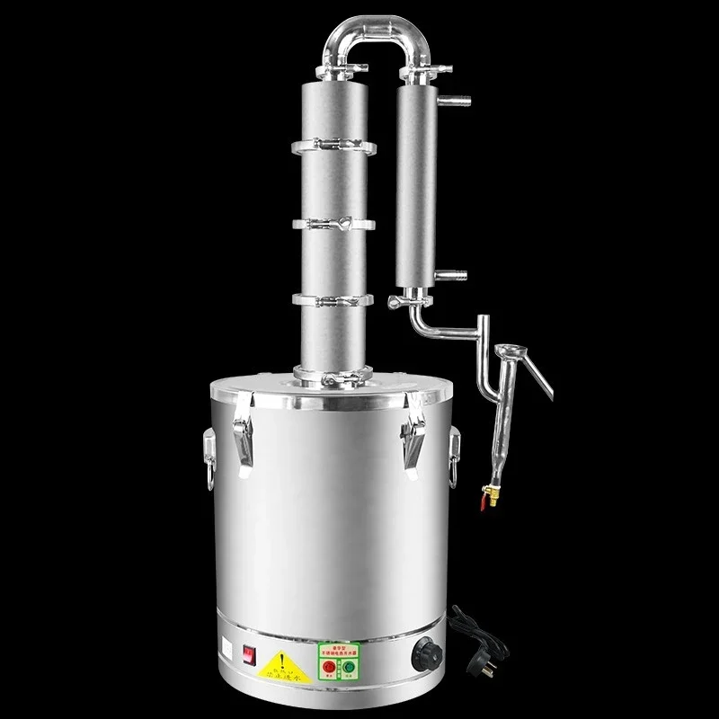 Electric heating brandy pure dew essential oil machine distiller self-made Baijiu and fruit wine brewing equipment household