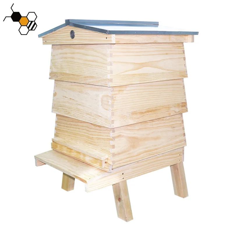 Hot Selling WBC Pine Wood Hive British National Beekeeping Equipment For Bee Farms New Condition