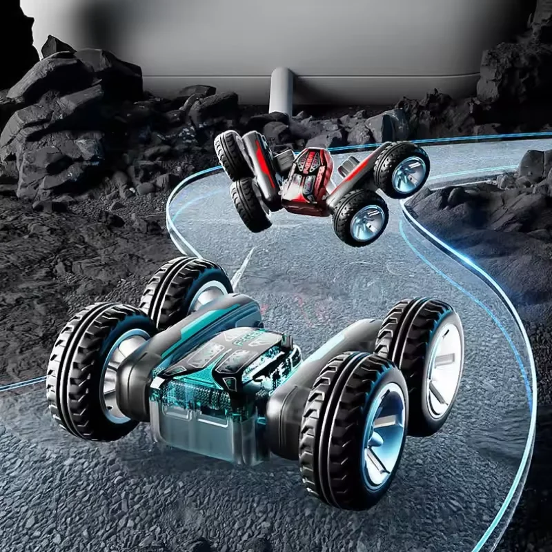 Double-Sided Stunt Drift RC Car 4WD High Speed Off-Road Climbing Vehicle with Lights Transform Racing Toy for Kids Boys Gift