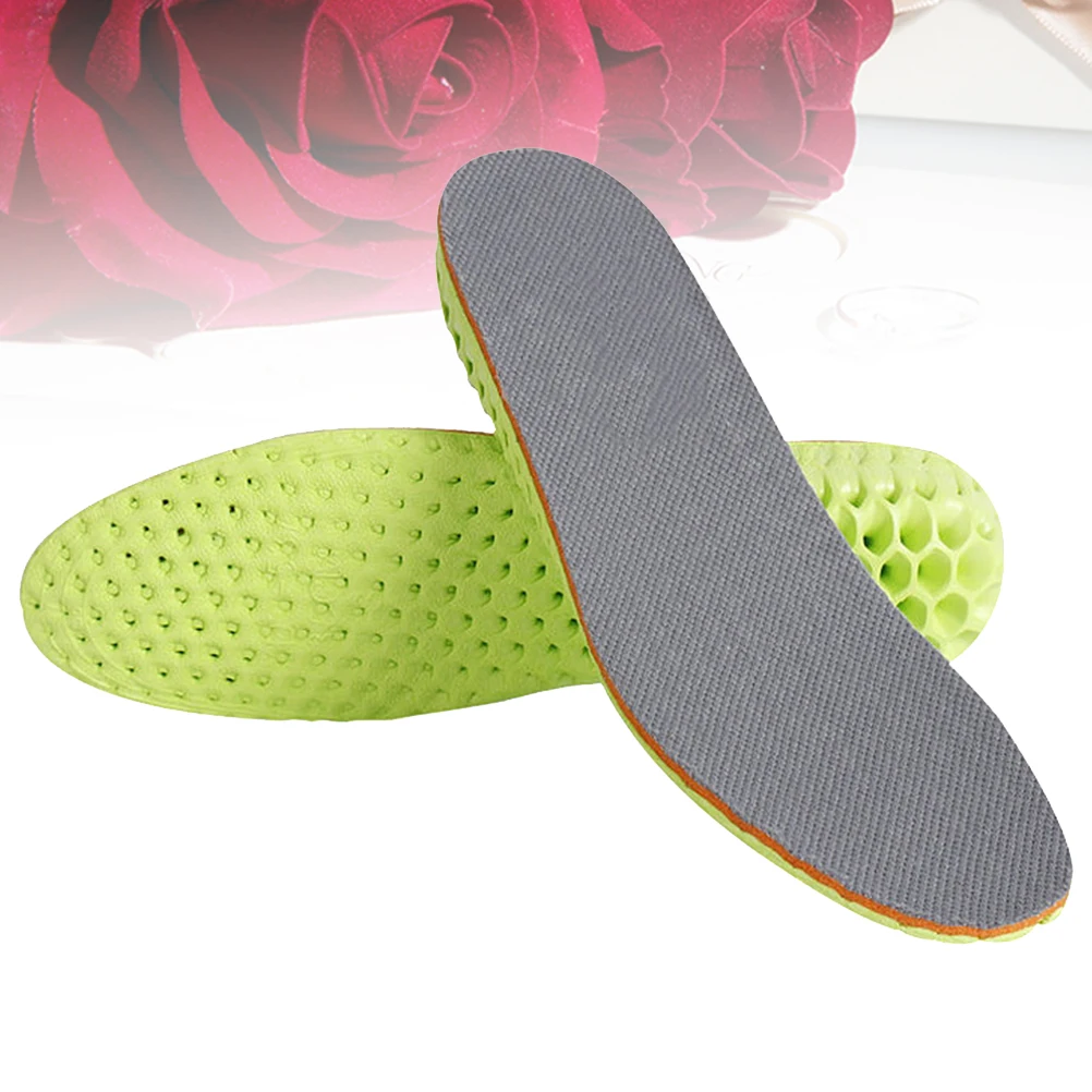 

Invisible Height Increase Insoles Shock Absorption Non-Slip Shoe Inserts Comfortable Lifts For Men Women 2.5Cm 38-40 Green
