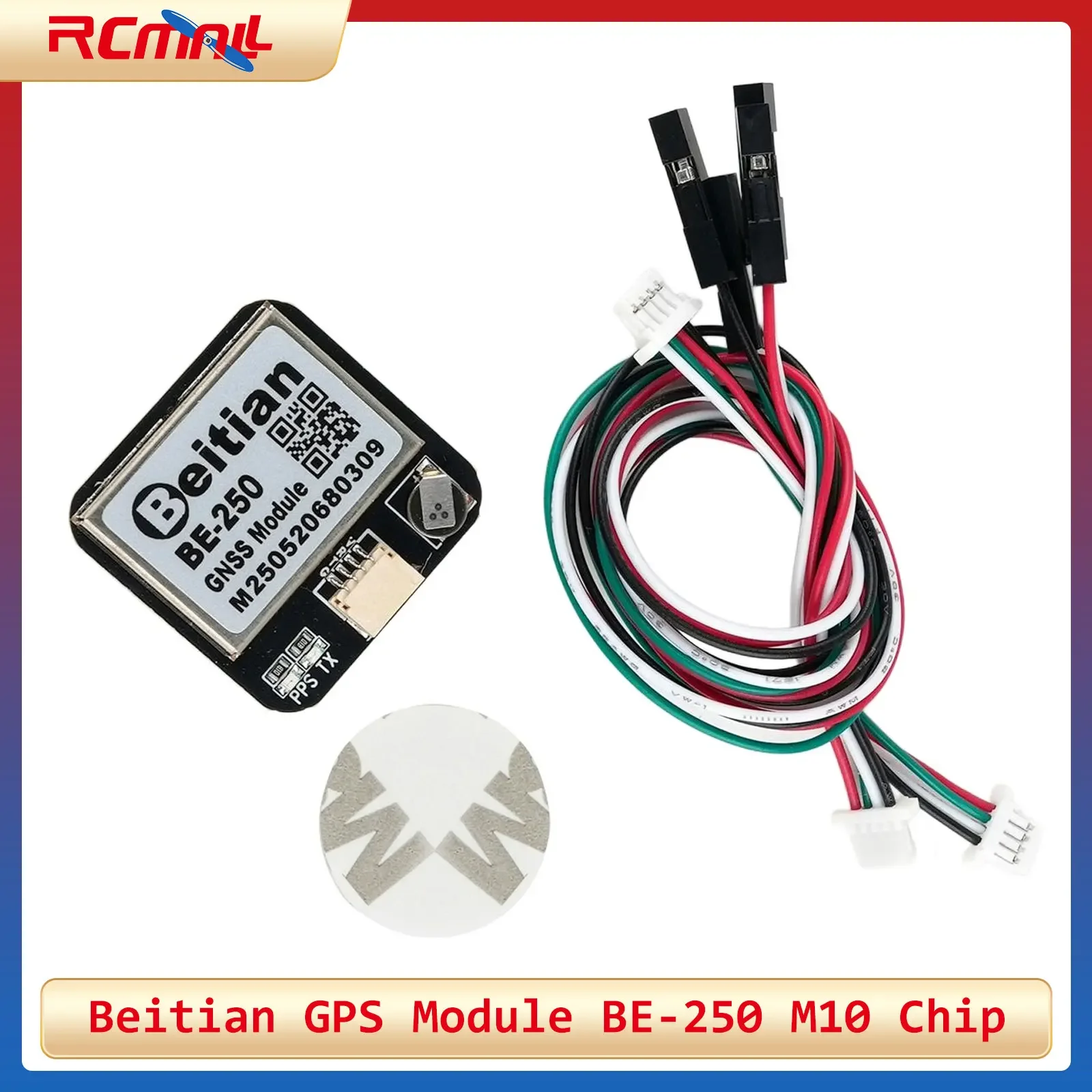 BEITIAN GNSS Receiver BE-250 GPS Module M10050 TTL Level 5.0V GPS+GALILEO Ceramic Antenna for Vehicle Model Aircraft Position