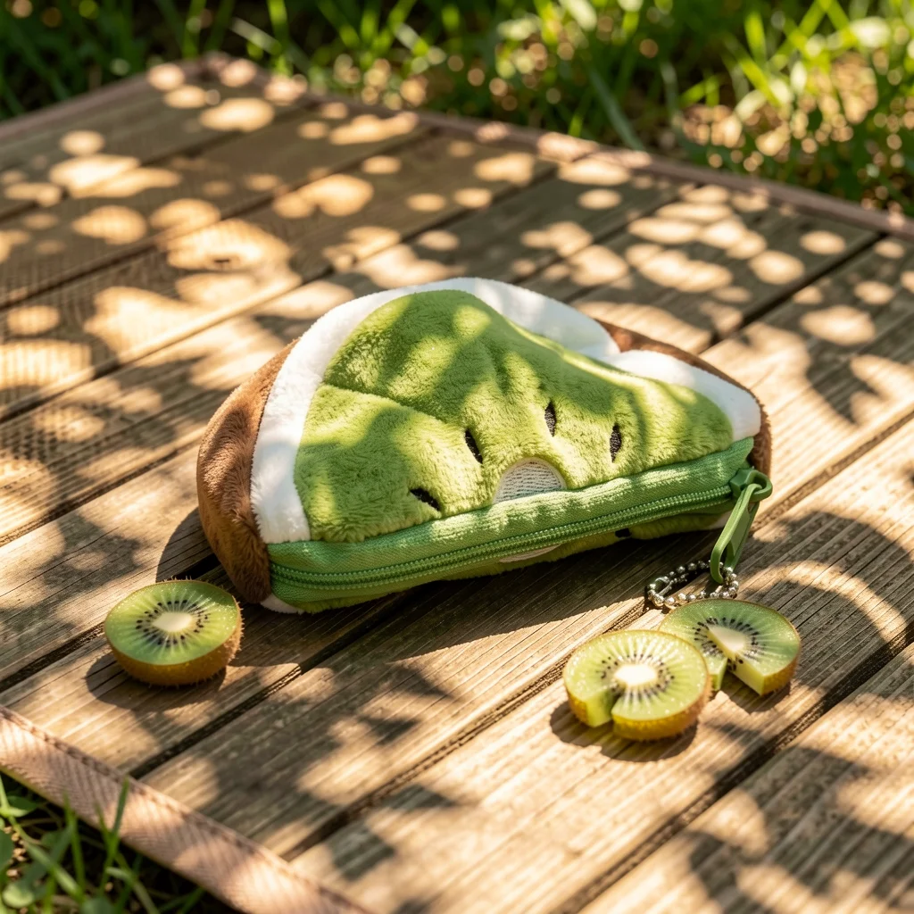 Fruit Shaped Coin Purse Cute Plush Storage Pouch Fruit Slice Purse Playful Fruit Design Wallet For Daily Outings Shopping School