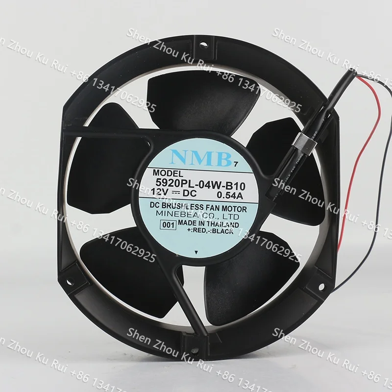 

Original NMB 5V 24V 48V DC 12V 0.54A AC EC 17250 172X150X50MM 17.2CM inverter ball bearing two-wire 5920PL-04W-B10 cooling fan