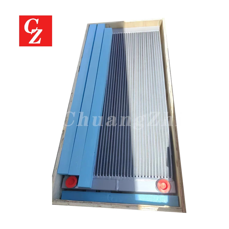

1629031254 Aluminum Plate Fin Air Cooler Oil Cooler Industrial Compressor Parts for 75HP VSD Compressor Model 1629 0312 54