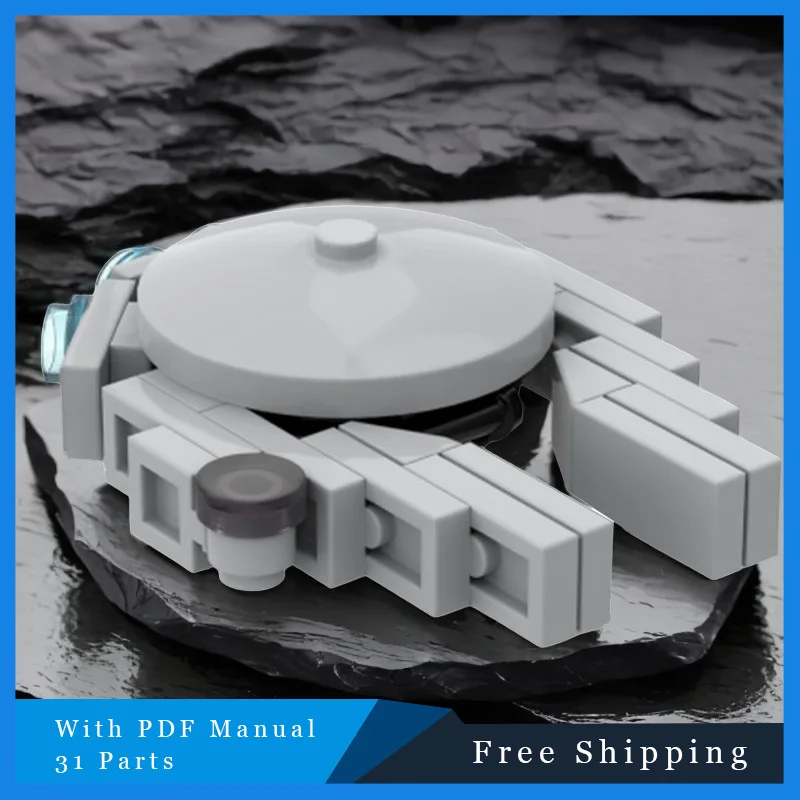 

31 шт., серия Star Battle, маленький серый космический корабль, технология, кирпичи, модель строительного блока, обучающая сборная игрушка, детский праздничный подарок