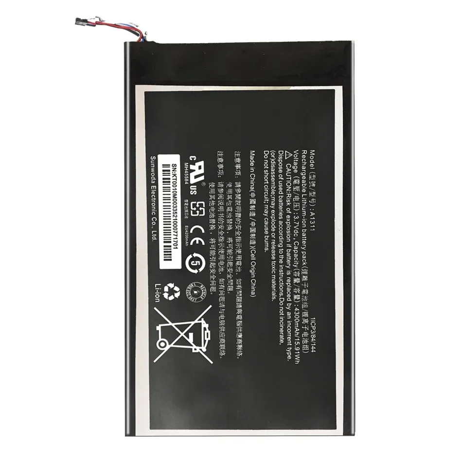 Replacement Mobile Phone Battery for Acer Iconia Tab A1-830 A1311 A1 830 4300mAh Portable Batteries Warranty + Track Code