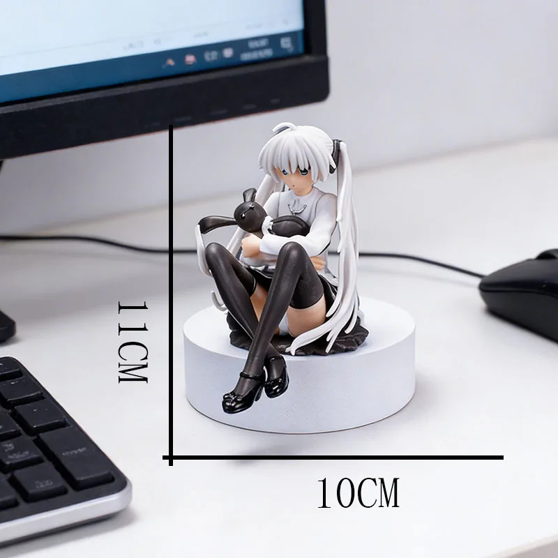 Figura de Anime Kawaii Yosuga no Sora Kasugano Sora en Posición Sentada, Figura de Acción, Decoración para Chasis de Computadora, Adorno para Auto
