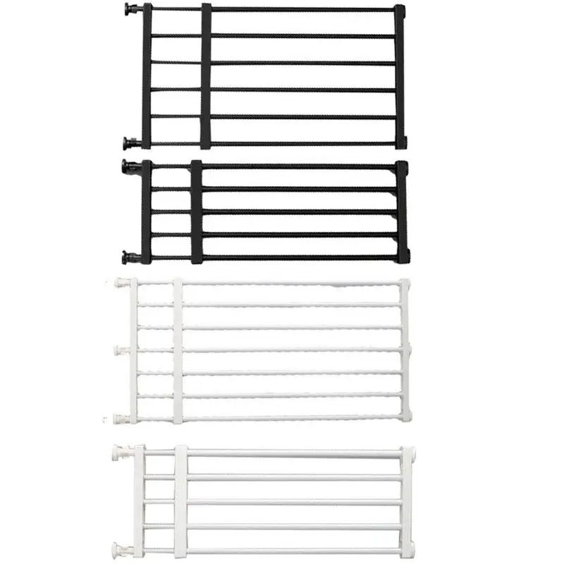 Metal Pet Gates Portable Fence Retractable Extra Wide Baby Gate Safety Fence Dog Gate For Hall Doorways Stairs