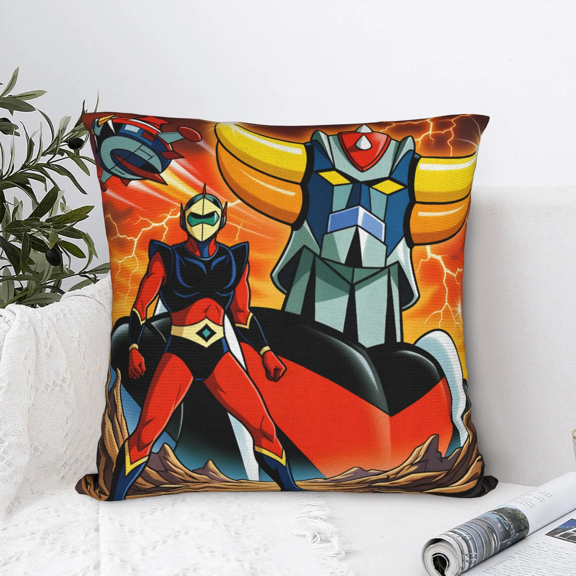 Grendizer Duke FleedGoldorak  Modern Pillow Cover Bedroom Decoration  Cushions for Sofa