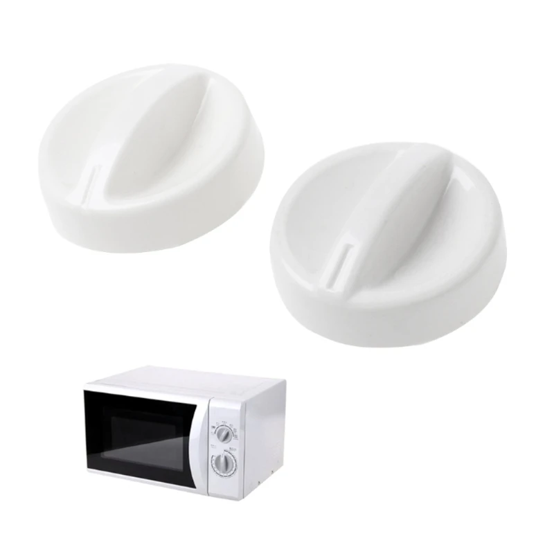 2Pcs Universal Microwave Oven Plastic Spool Rotary Knob Timer Control New