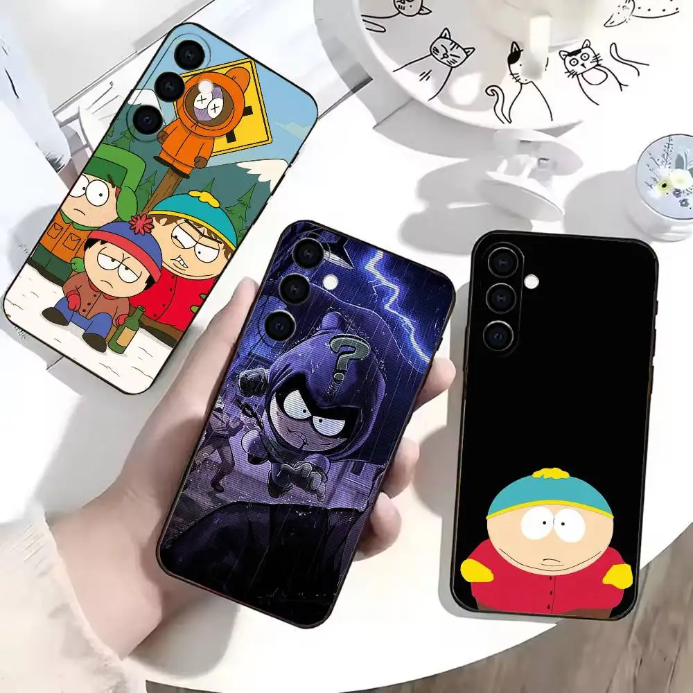 Cartoon S-Souths P-Park  Phone Case For Samsung Galaxy A73,A72,A71,A70,A53,A52,A51,Soft Silicone Black Cover