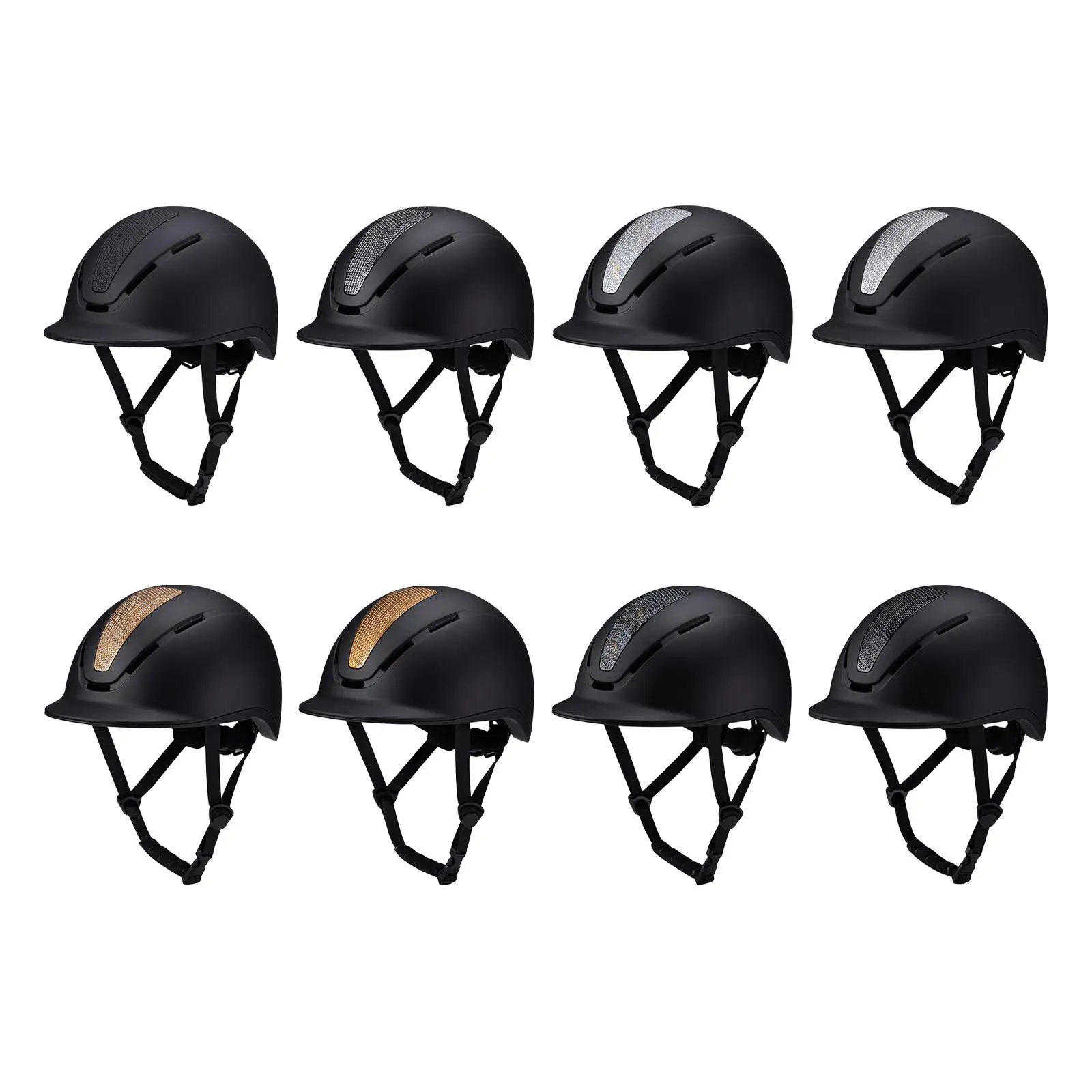 Equestrian Helmet for Horse Sport Adjustable Size Head Protection Breathable Cap for Road Bike Adventure