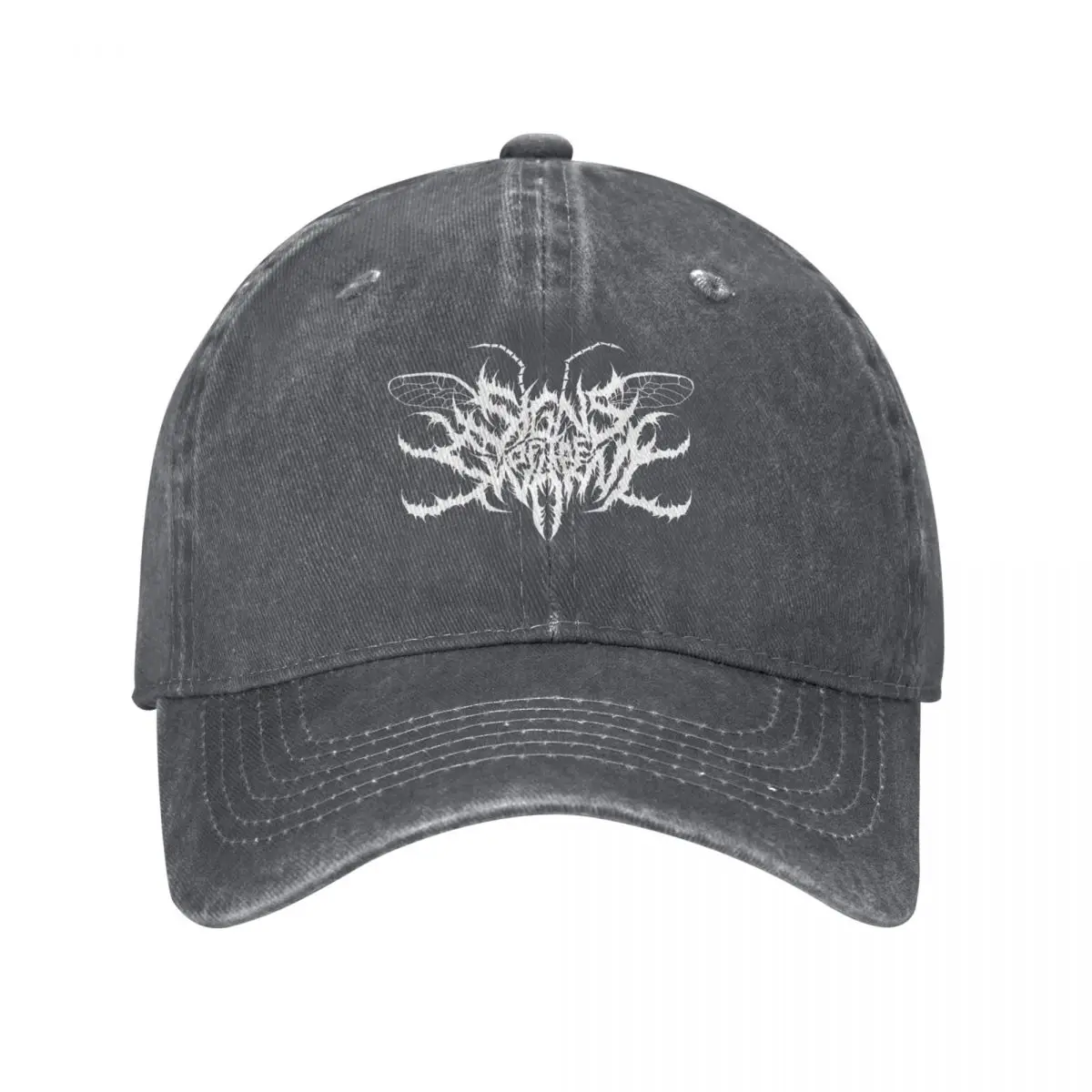 SIGNS OF THE SWARM - BAND - WHITE Baseball Cap Trucker Cap Hat Beach Hats For Women Men's