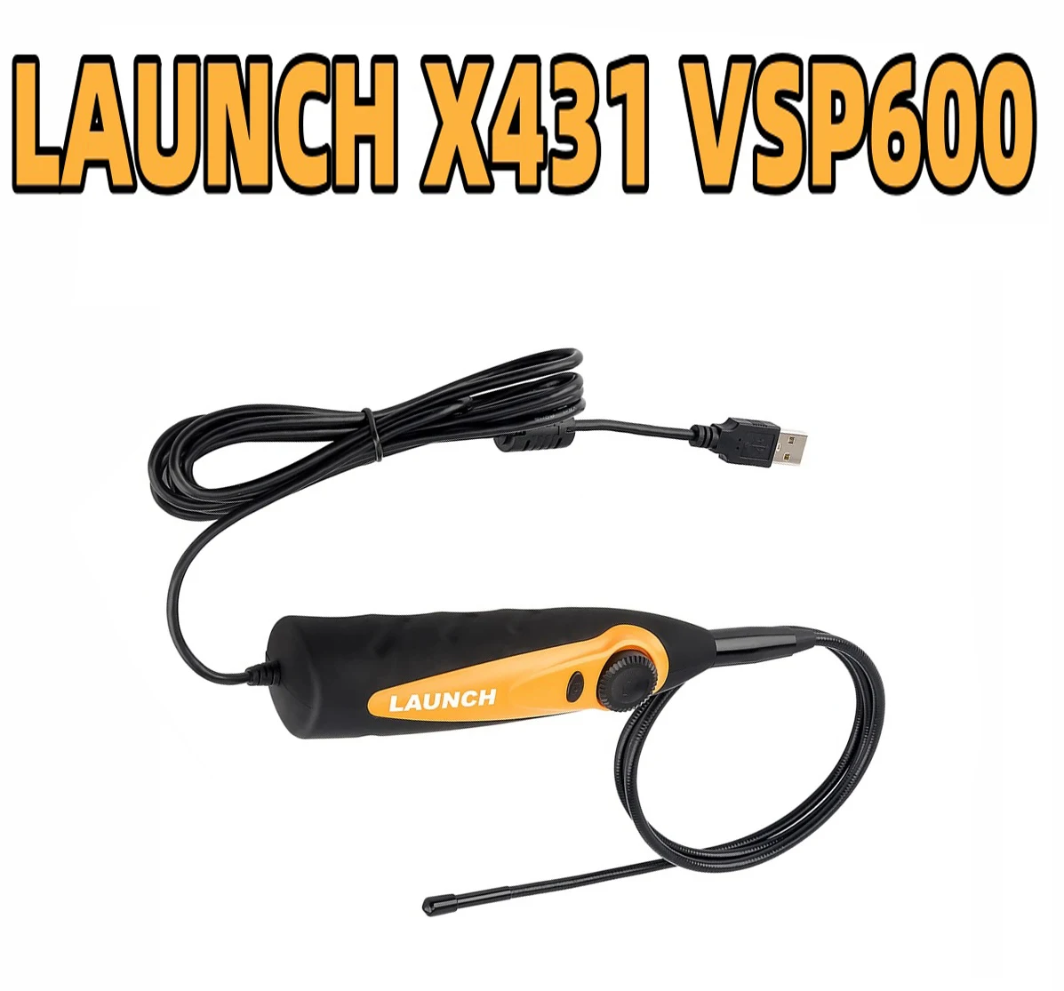 LAUNCH 자동차 보어스코프 검사 카메라용 USB, X431 V/PAD V, 5.5mm 방수, 6 LED 조명, VSP600 비디오스코프, X431 VSP600