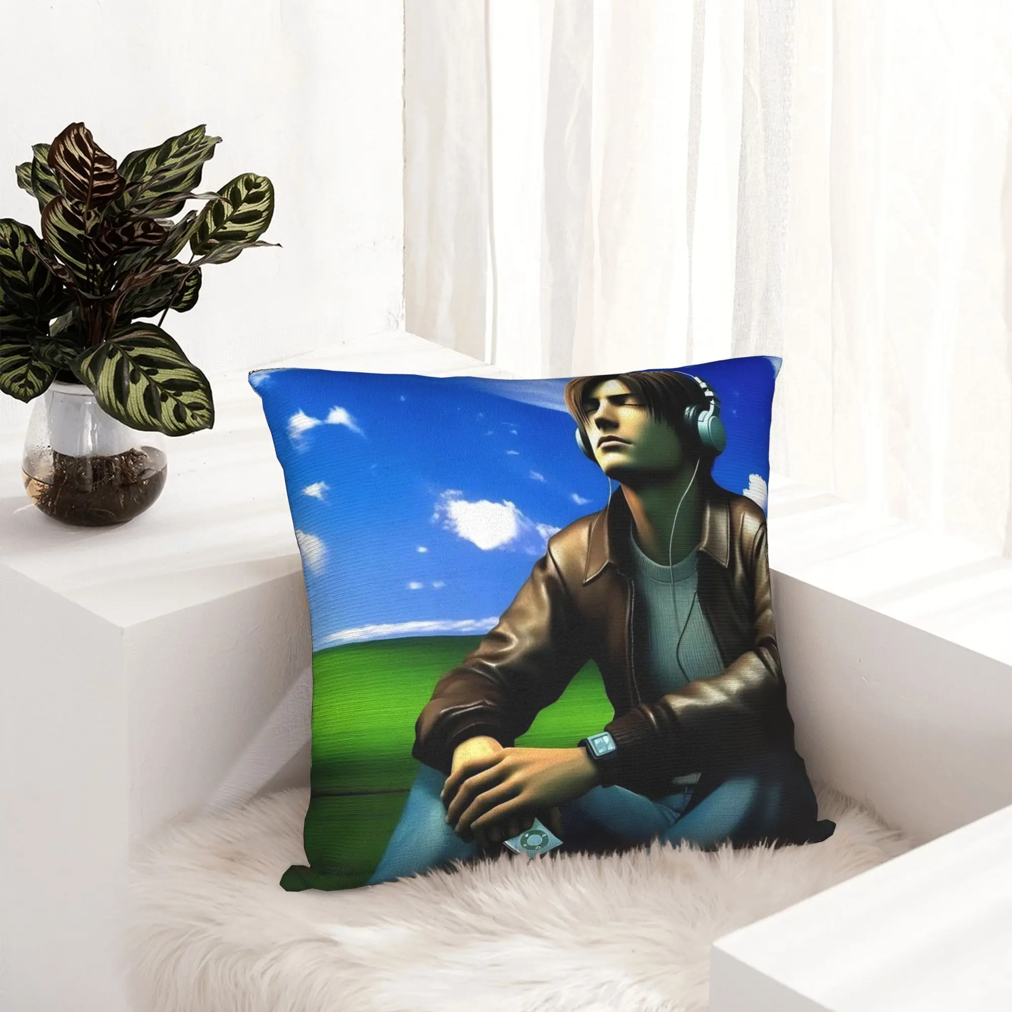 Leon S Kennedy Residents Evils Pillowcase Printed Polyester Cushion Cover Decor  Pillow Case Cover Home Wholesale 40X40cm