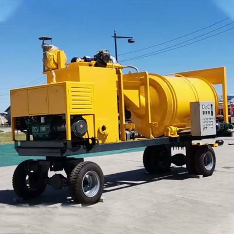 رائجة البيع 10t/h خلاط الأسفلت الصغيرة المحمولة مصنع خلط الأسفلت البيتومين الساخن مزيج دفعة آلة مزيج لمشروع بناء الطريق #6