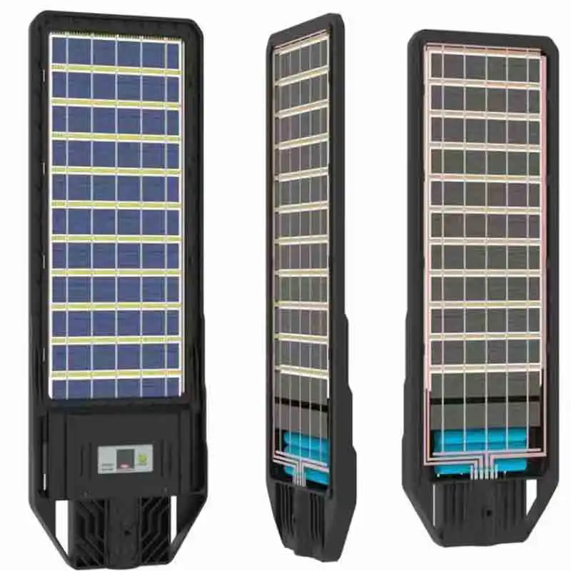 Super Bright Solar Powered Remote Control Waterproof Outdoor High Performance Road Lamp All In One Solar Powered Led Streetlight